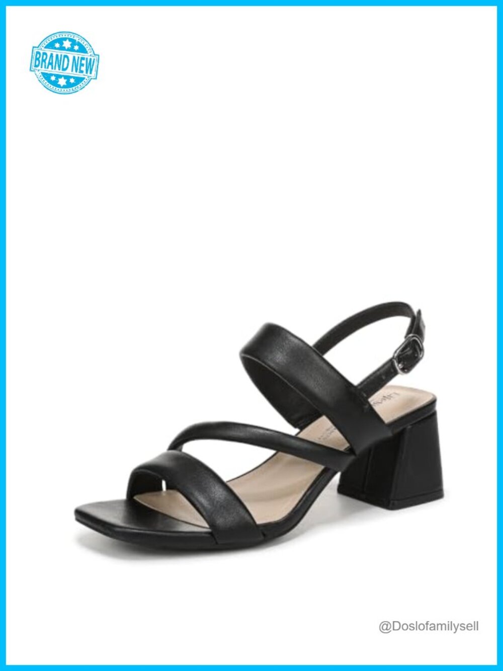 LifeStride Women's Celia Dress Sandal Ankle Strap Block Heel